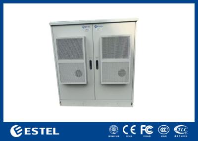 China Floor Mount Telecom Outdoor Cabinet Assembled / Welded Stucture Air Conditioner Cooling for sale