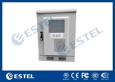 China Caja modificada para requisitos particulares gabinetes al aire libre tamaño pequeño de la chapa del equipo de telecomunicaciones con el cambiador de calor en venta