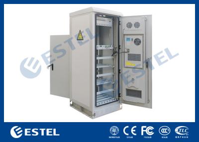 China Temperature Control Custom Made Antitheft Outdoor Telecom Cabinet With Front Door And Back Door for sale
