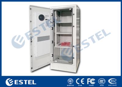 China Four Point Lock Outdoor Power Cabinet , Galvanized Steel Outdoor Electrical Enclosure for sale