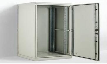 China Steel 12U IP66 Outdoor Telecom Cabinet Enclosure Polyester Powder Coated Floor Mount for sale