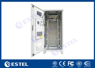 China Weatherproof 40U Air Conditioner Type Outdoor Telecom Cabinet With Emerson Power Supply for sale