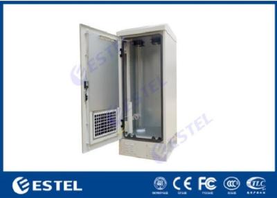 China Fan Cooling Outdoor Telecom Cabinet Galvanized Steel With Standard 19