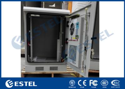 China Galvanized Steel Outdoor Telecom Cabinet Heat Exchanger Cooling 19”Equipment Rack for sale