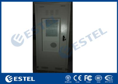 China Dustproof Outdoor Telecom Cabinet Galvanized Steel With Heat Exchanger / Fans for sale