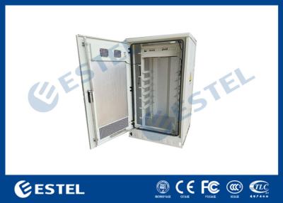 China 23U Outdoor Battery Enclosure Lithium Ion Battery Cabinet With Power Distribution for sale