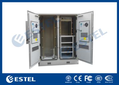 China Waterproof Bts Cabinet Double Wall IP55 Galvanized Steel Outdoor Rack Enclosure for sale