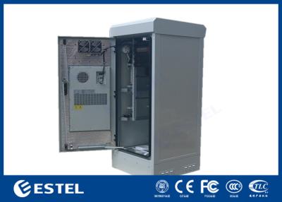 China Double Door IP55 Weatherproof Data Cabinet 1200W Air Conditioner for sale