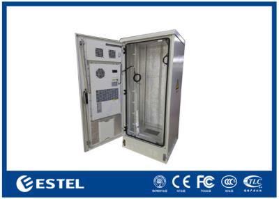 China 32U Thermostatic Outdoor Telecom Cabinet IP55 Galvanized Steel for sale