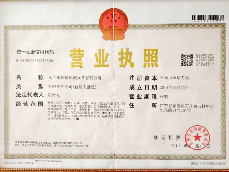 Verified China supplier - Dongguan Nan Bo Mechanical Equipment Co., Ltd.