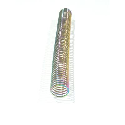 中国 Rainbow Single Loop Electroplated Metal Spiral Coils For Bookbinding 販売のため