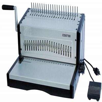 China Electric Plastic Comb Punching Binding Machine ES8708 For Notebook for sale