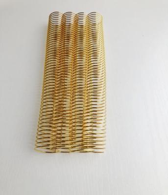 China Electroplated Gold Metal Steel Single Loop Spiral Coil for sale