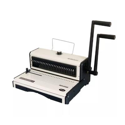 China 12.7mm Pitch Double Loop Wire Punching Binding Machine for sale