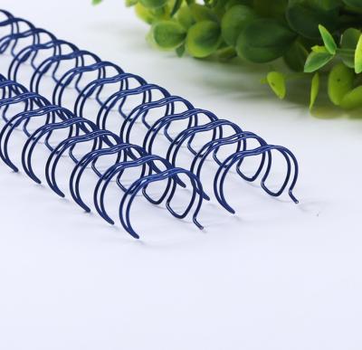 China Book Binding 1/2'' Metal Spiral Wire , 23 Loops Double Wire Ring for sale