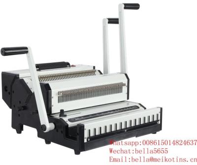 China Nanbo Manual 25 Sheets Double Loop Wire Binding Machine for sale