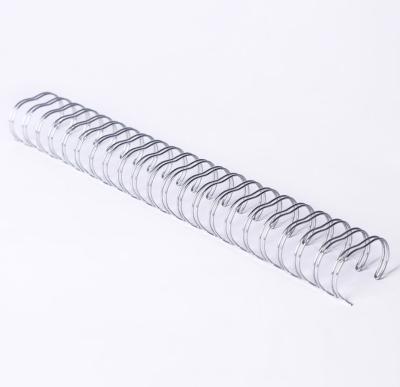 China Notebook Wire Spiral Binding , 3/8 Inch Electroplating Double Wire Ring for sale