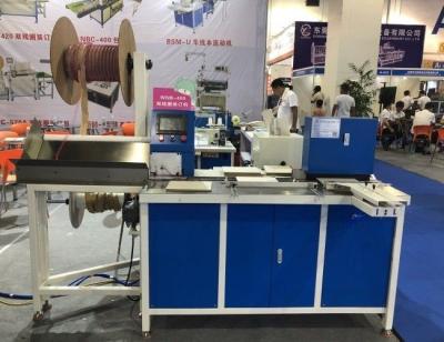 China Nanbo Heavy Duty Wire Closing Machine , CE 420mm Twin Loop Wire Binding Machine for sale