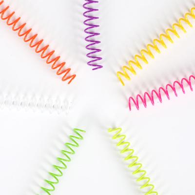 China Stationery Use Notebook Plastic Coil Spiral Nylon Spiral Coil Rolls Single Loop Wires for sale