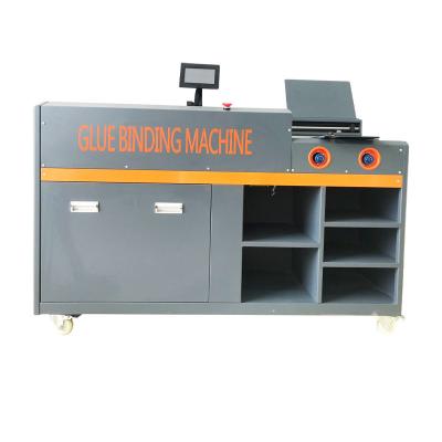China Touch Screen A3 A4 Automatic Glue Binding Machine 60mm Bind Thickness for sale