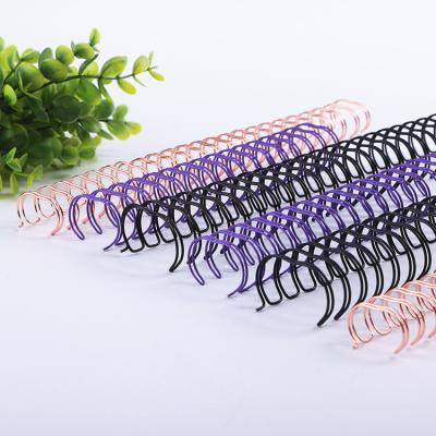 China Pitch 2:1 Wire Steel Double Loop 3/4'' Metal Spiral Binding Coil Notebook Use for sale