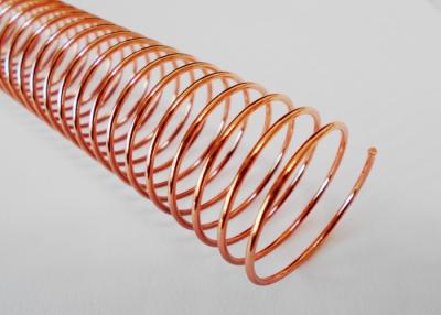 China 32mm Pitch 4:1 Metal Spiral Binding Coils Electroplated Single Loop for sale