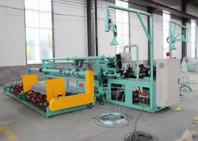 China Custom Heavy Duty Fencing Wire Making Machine , 4M Width Chain Link Weaving Machine for sale