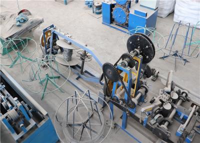 China Fully Automatic Barbed Wire Machine , Double Twist Barb Wire Fencing Equipment for sale