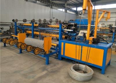 China Double Wire Fencing Wire Making Machine , Black Wire Chain Link Weaving Machine  for sale