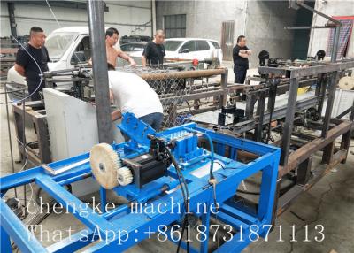 China PLC Control Fully Automatic single wire Chain Link Fence Machine fast and efficient for sale