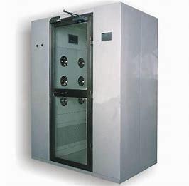 China LCD Display Cargo Stainless Steel Air Shower Booth for sale