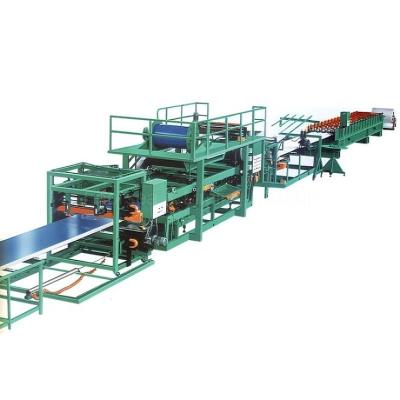 China 20T Green Sandwich Panel Roll Forming Machine Equipment 6m/min for sale