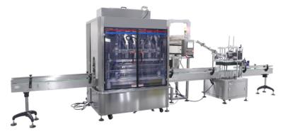 China Peanut Oil Automatic Packaging Machine , 1800bph Oil Bottle Filling Cap Machine for sale