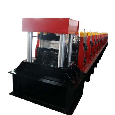 China Red Crash Barrier Roll Forming Machine 15m/min 3T Manual Feeding for sale