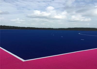 China Artificial Hockey Turf , Artificial Sports Grass Ron Filling Fire Resistant for sale