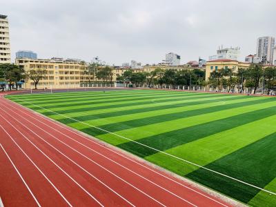 China 45mm het Kunstmatige van het de Voetbal Kunstmatige Gras van het Grasvoetbal Kunstmatige Gras voor Voetbalgebied Te koop