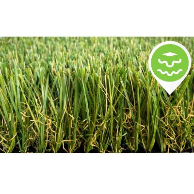 China 3/8'' Artificial Lawn Grass Luxurious Green Carpet Fake Turf For Garden for sale