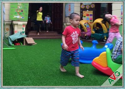 China Non Infill Needed Durable Playground Synthetic Grass Mat Synthetic Turf Soft Grass For Kids for sale