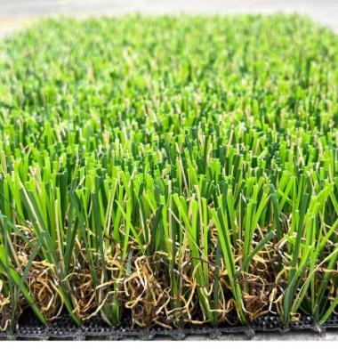 China Curly PPE Garden Artificial Grass Field Green PP Cloth Plus Reinforced Net for sale