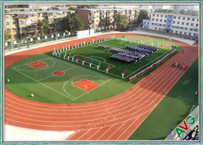 China Excellent Anti - Wear Performance Football Synthetic Grass Mixing Double Green for sale
