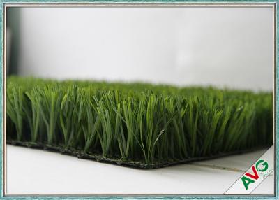 中国 自然な見る総合的なフットボールの人工的な草の芝生の泥炭はまっすぐなヤーンのタイプにカーペットを敷く 販売のため