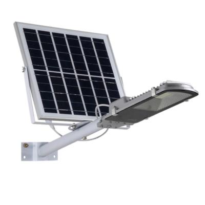 China 100w Solar LED Street Light With Pole All In One Integrated Sensor Panel Type for sale