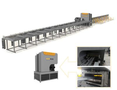 China CNC PLC Control Automatic Rebar Shear Line 22n/Min Shear Line Cutting Machines Te koop