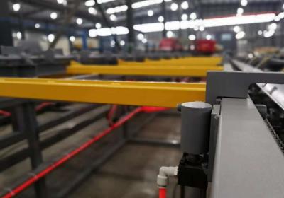 China 12m CNC Automatic Steel Bar Shear Sawing Cutting Line 2100*76mm for sale