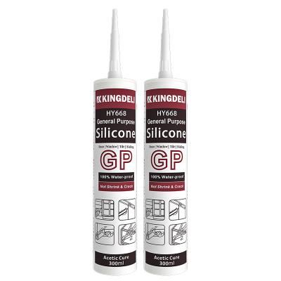 China Universal GP Silicon Glue Adhesive Acetic Sealant For Caulking for sale