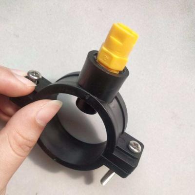 China plastic or ss split-eyelet connector plastic tube connector with nozzle for sale