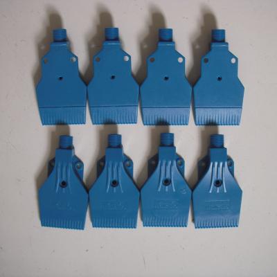 China Blue ABS Air Jets Nozzle with 2 Lugs and 1 Mounting Hole Weight KG 0.02 Thread Size 1/4 for sale