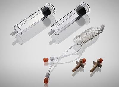 China C01-006-10 Double Cylinder 100ml Pressure Injector Syringe for sale