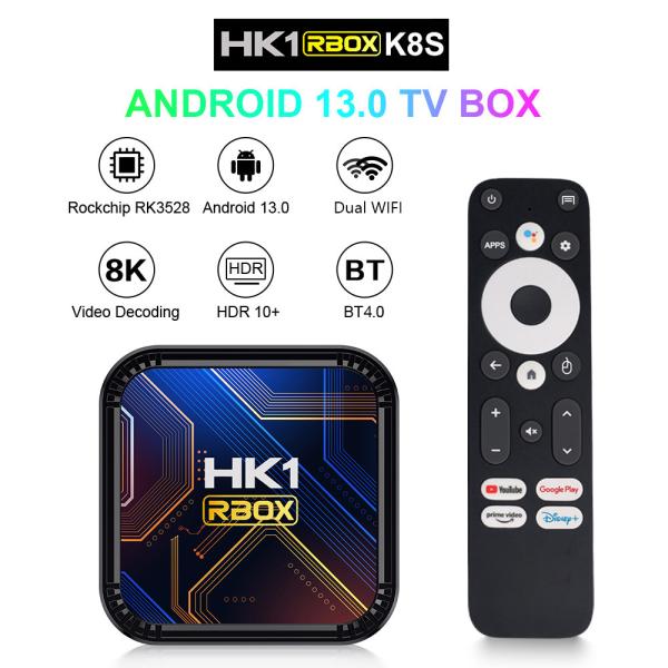 Quality HK1RBOX K8S Smart IPTV Receiver Box Android 13 RK3528 8K for sale