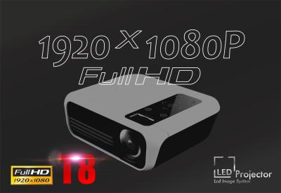 China Android Led Multimedia Projector 1080p Full HD Mini LED Projector T8 for sale